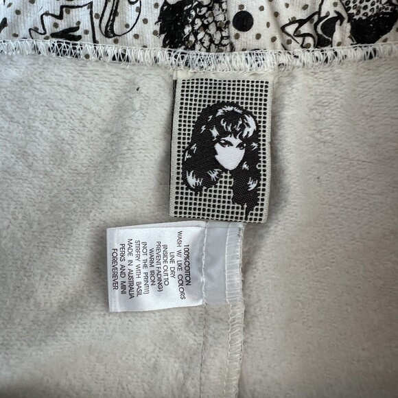 P.A.M. Perks and Mini Cream Black Gold Comics Womens Cotton Joggers M Streetwear - Picture 2 of 8